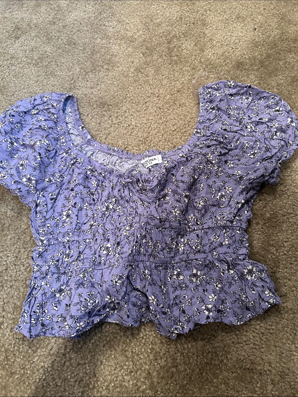 Arizona Jean Co. Purple Crop Top